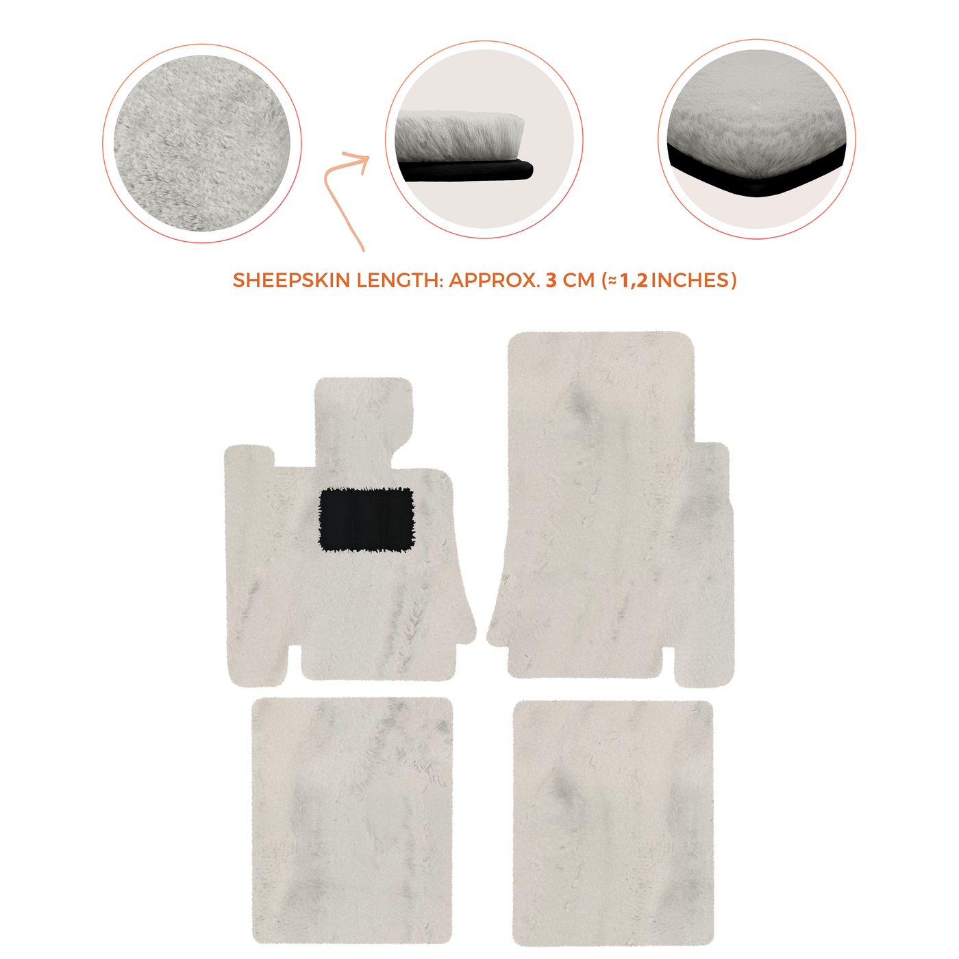 Premium Sheepskin Floor Mats for Bentley Mulsanne (2010-2020)