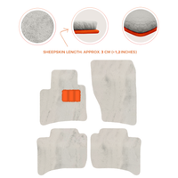 Premium Sheepskin Floor Mats for Porsche Cayenne (2010-2018)
