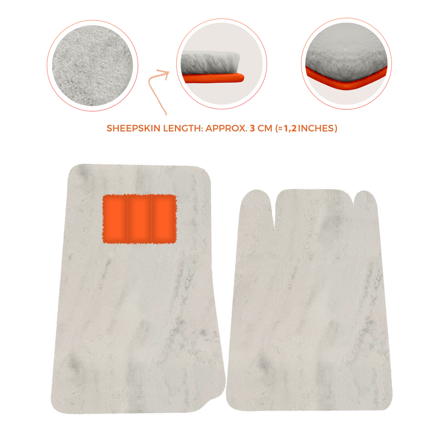 Lamborghini Jalpa Sheepskin Floor Mats (1981-1988) - Premium Luxury