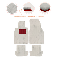 Premium Sheepskin Floor Mats for Porsche 911 991 (2012-2019)