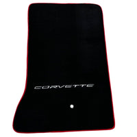 Black Floor Mats For Chevrolet Corvette C6 (2005-2013) - AutoWin