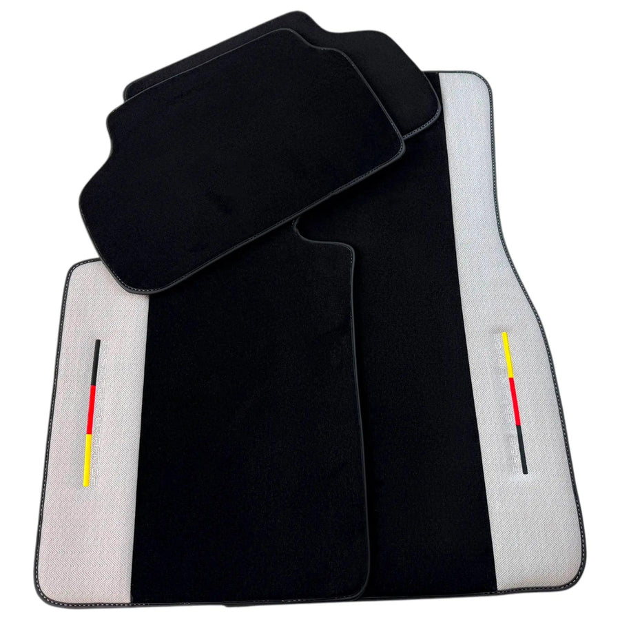 Black Floor Mats for BMW U06 (2022-2026) with Gray Leather