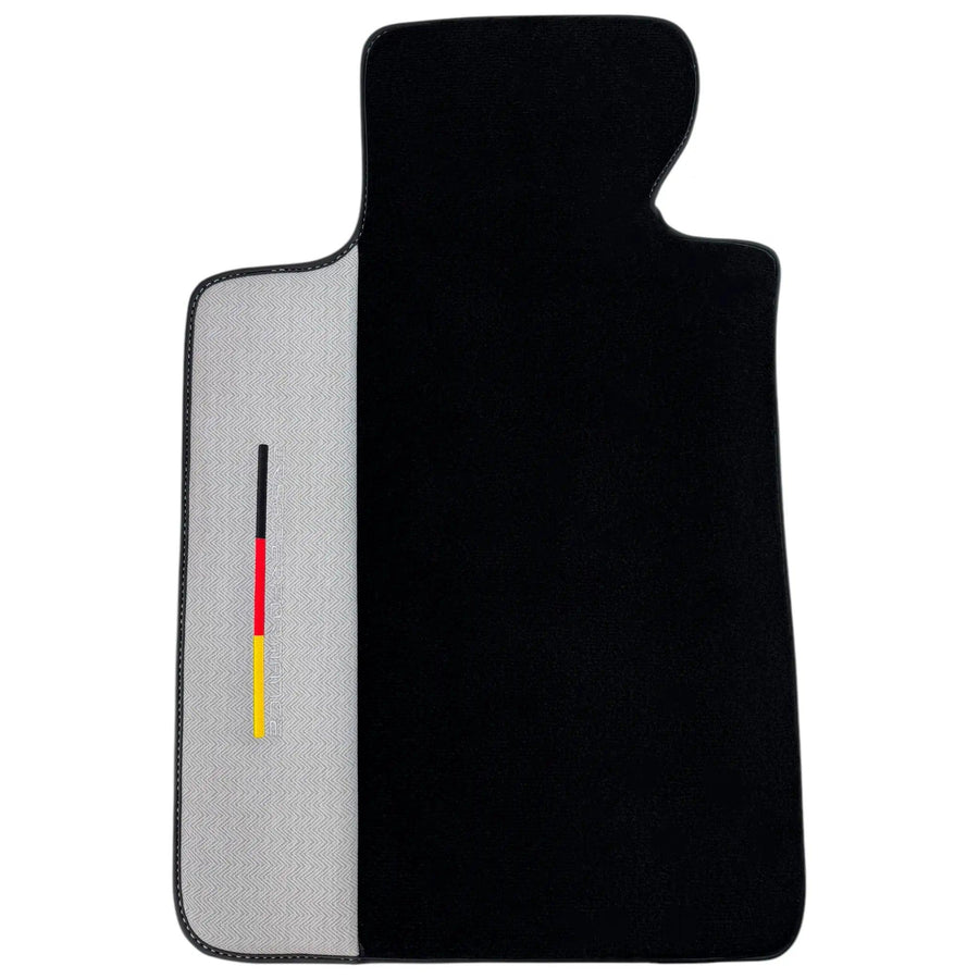 Black Floor Mats for BMW G60 (2023-2026) Sedan with Gray Leather