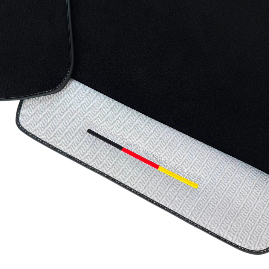 Black Floor Mats for BMW G61 (2023-2026) Touring with Gray Leather