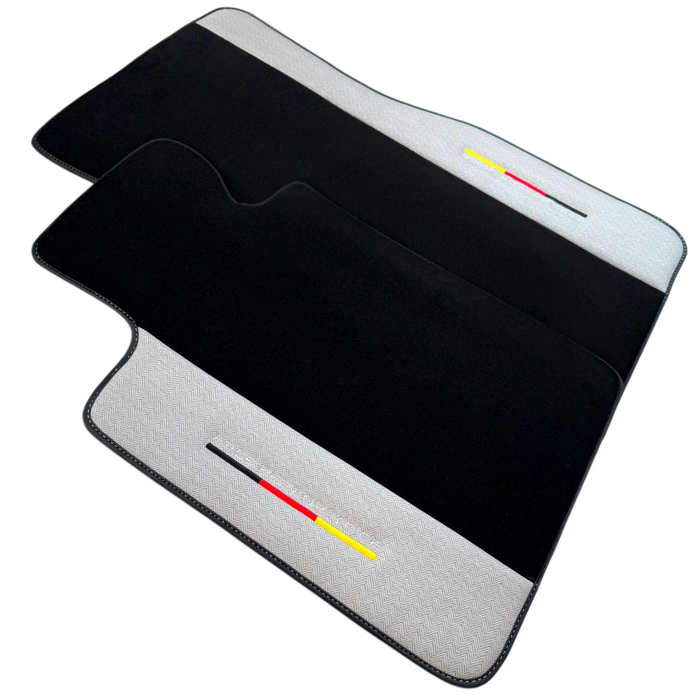 Black Floor Mats for BMW M3 G81 Touring (2022-2026) with Gray Leather