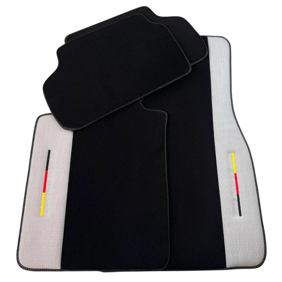 Black Floor Mats for BMW G60 (2023-2026) Sedan with Gray Leather