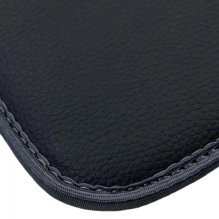 Black Floor Mats for Mini Cabrio R52 Convertible (2004-2009) with Gray Trim - AutoWin