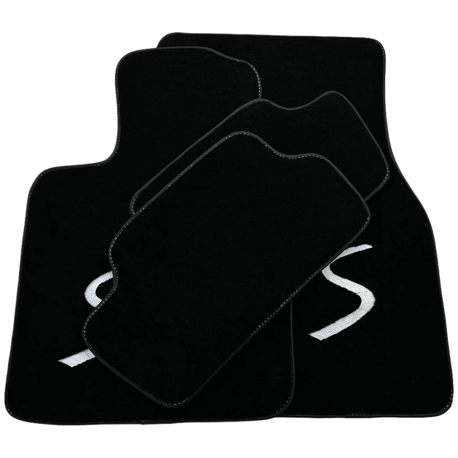 Black Floor Mats for Mini Cabrio R56 Convertible (2009-2016) - AutoWin
