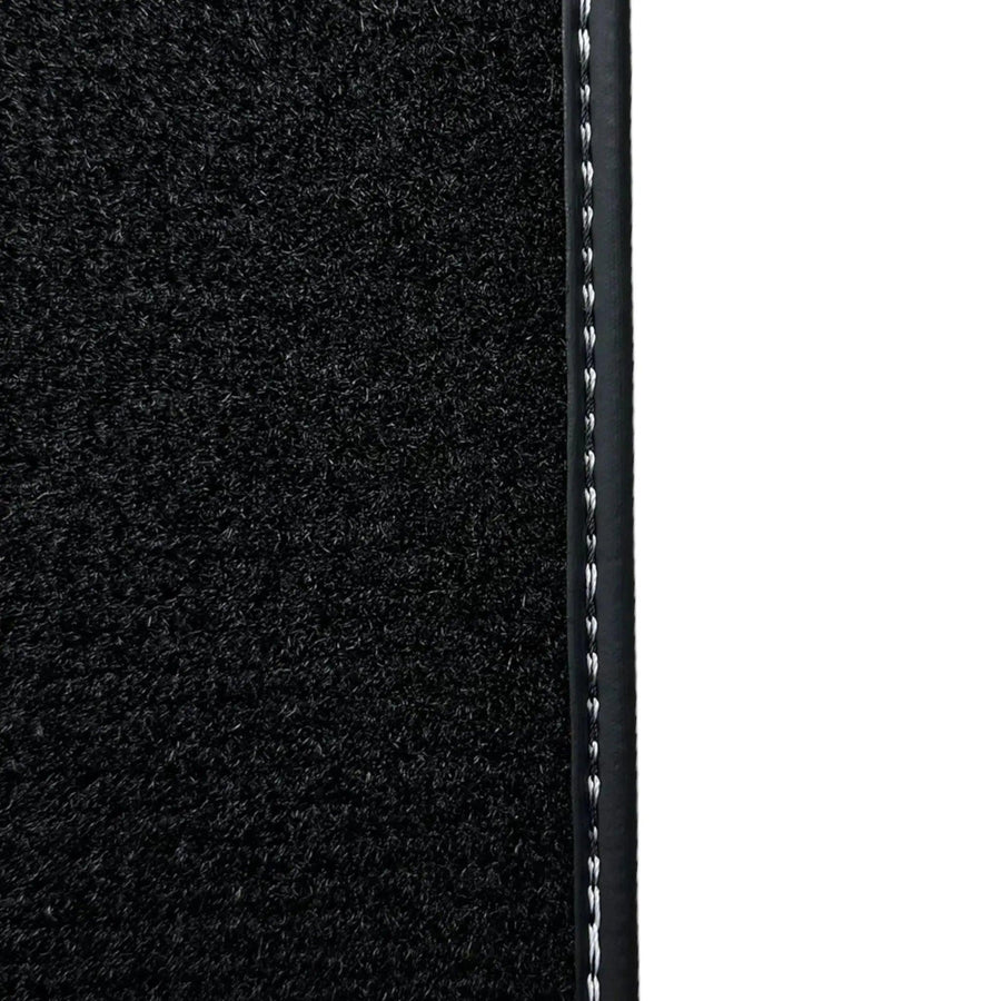 Black Floor Mats for Mini Countryman R60 (2010-2017) with Leather - AutoWin