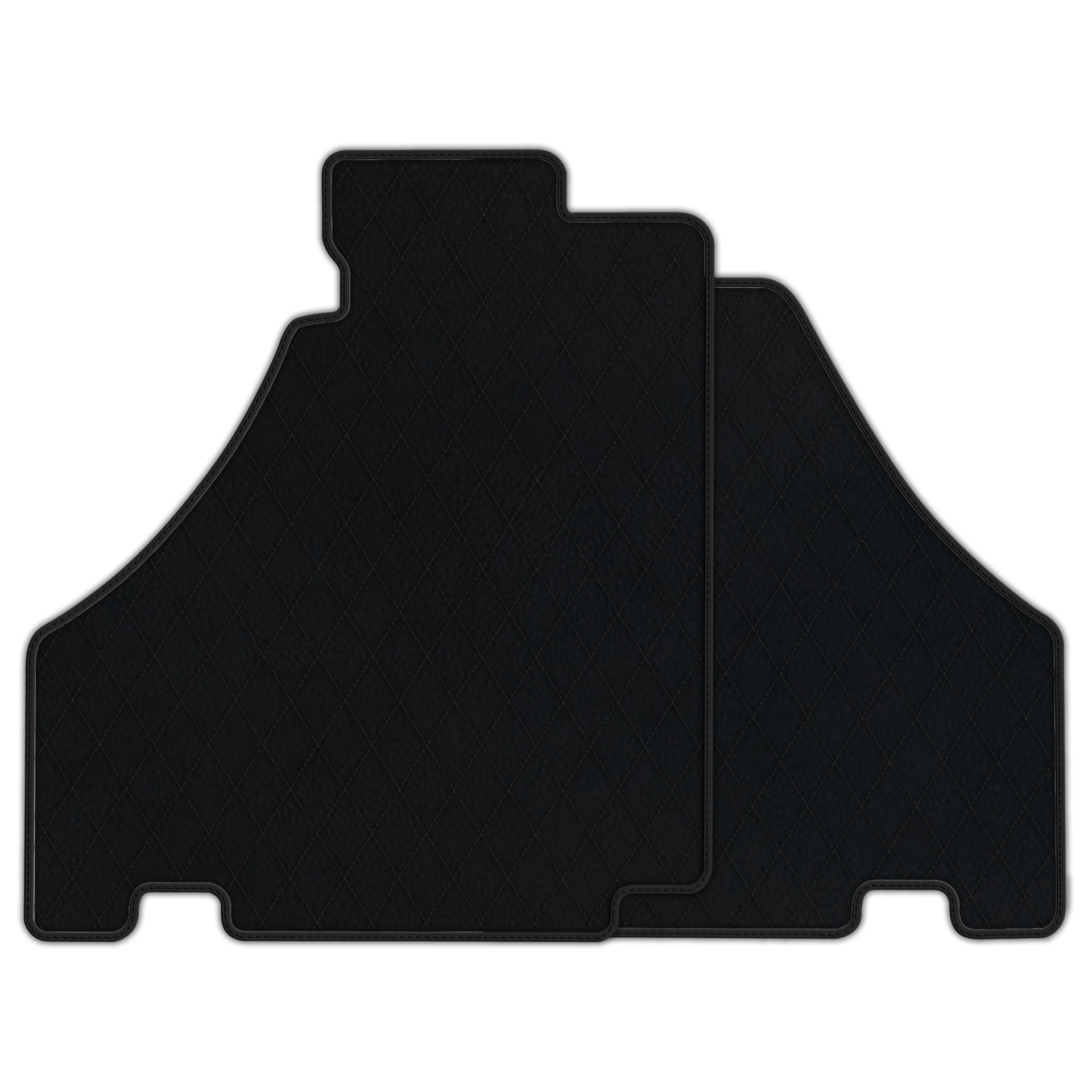 Black Floor Mats For Ferrari 360 Modena 1999-2005 With Red Alcantara Leather - AutoWin