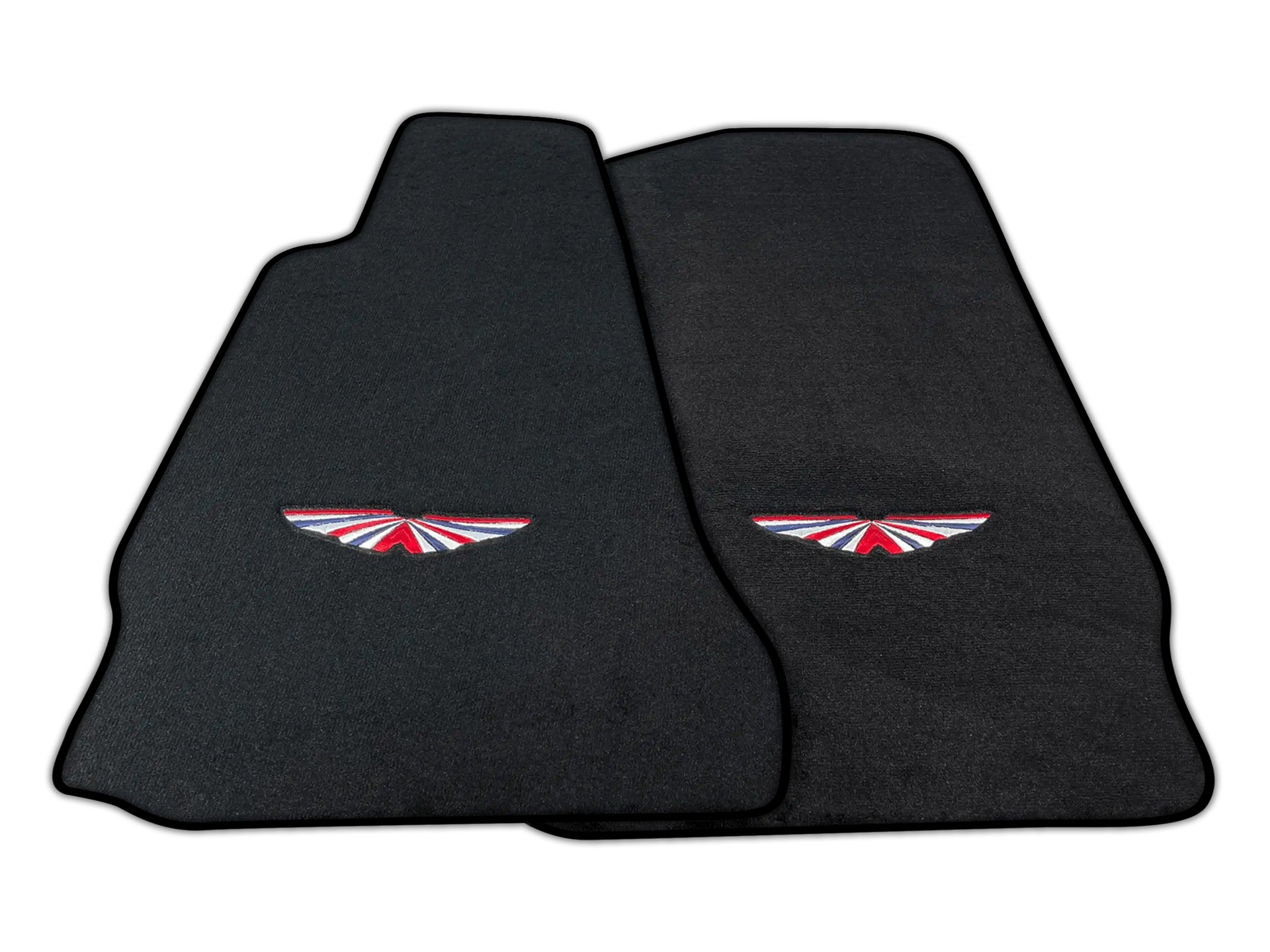 Black Floor Mats For Aston Martin V12 Vanquish (2012-2018) 2-door Coupe | ER56 Design