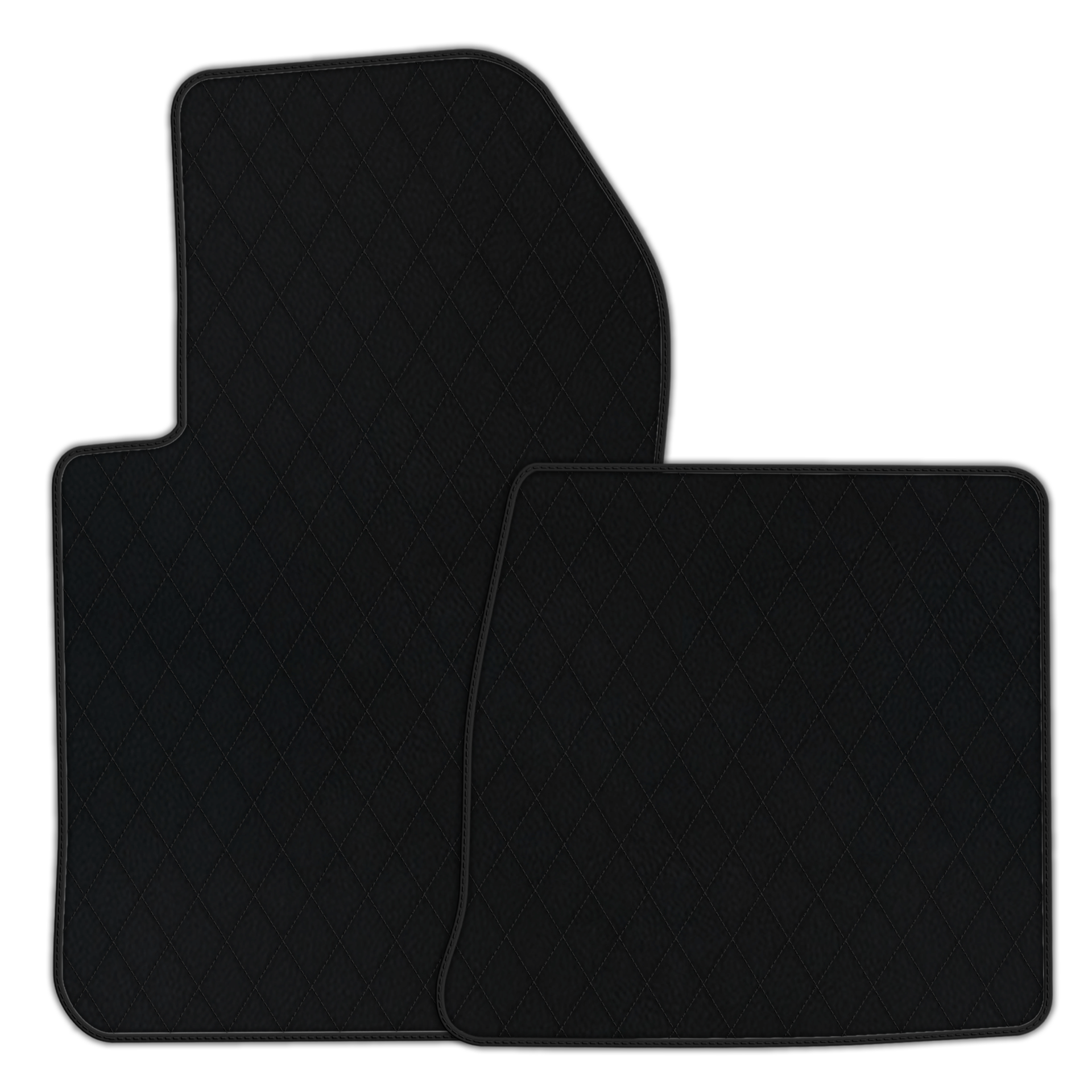 Custom Black Leather Floor Mats for Ferrari 599 Coupe (2006-2012)