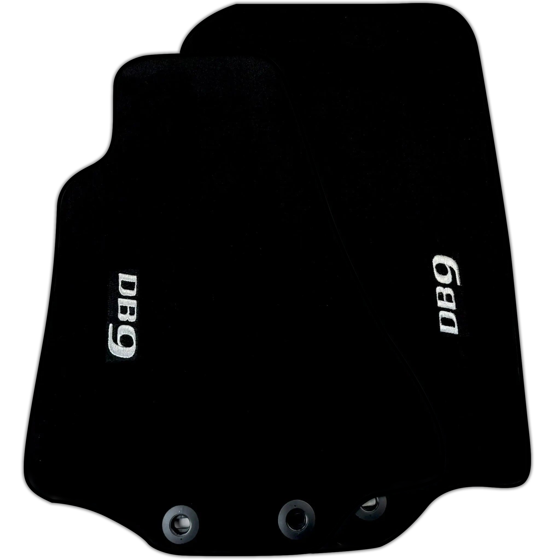 Black Floor Mats for Aston Martin DB9 (2004-2016) Various Trim Colors