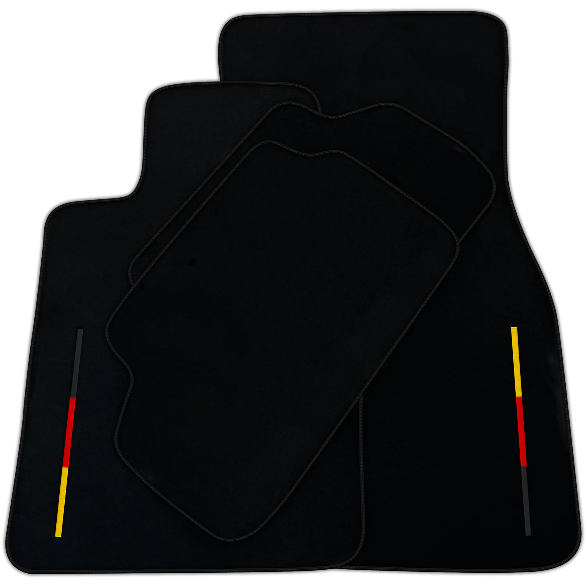 Black Floor Mats for BMW 1 Series E81 3-door Hatchback (2006-2011) German Edition | Various Trim Colors