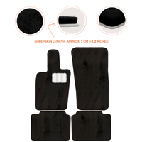 Luxury Sheepskin Floor Mats for Porsche Panamera (2017-2023)