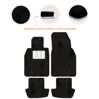 Premium Sheepskin Floor Mats for Porsche 911 991 (2012-2019)