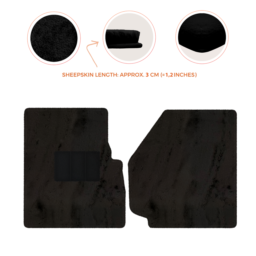 Premium Sheepskin Floor Mats for Land Rover Discovery (2004-2009)