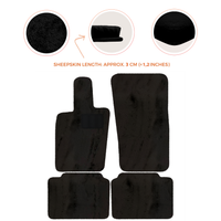 Luxury Sheepskin Floor Mats for Porsche Panamera (2017-2023)