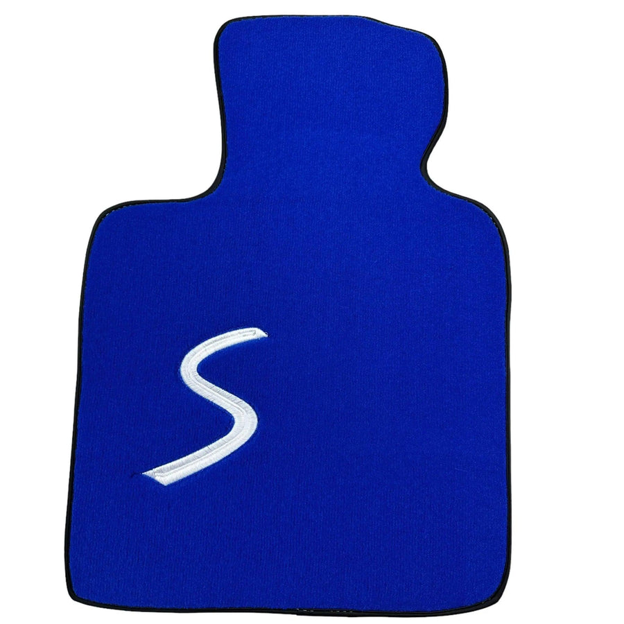 Blue Floor Mats for Mini Cabrio R56 Convertible (2009-2016) - AutoWin