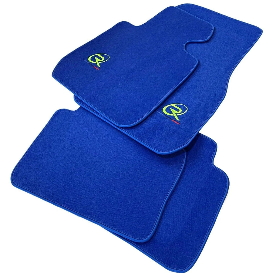 Blue Mats For BMW Gran Tourer F46 (2015-2022) 7 Seats Tailored Set Perfect Fit - AutoWin