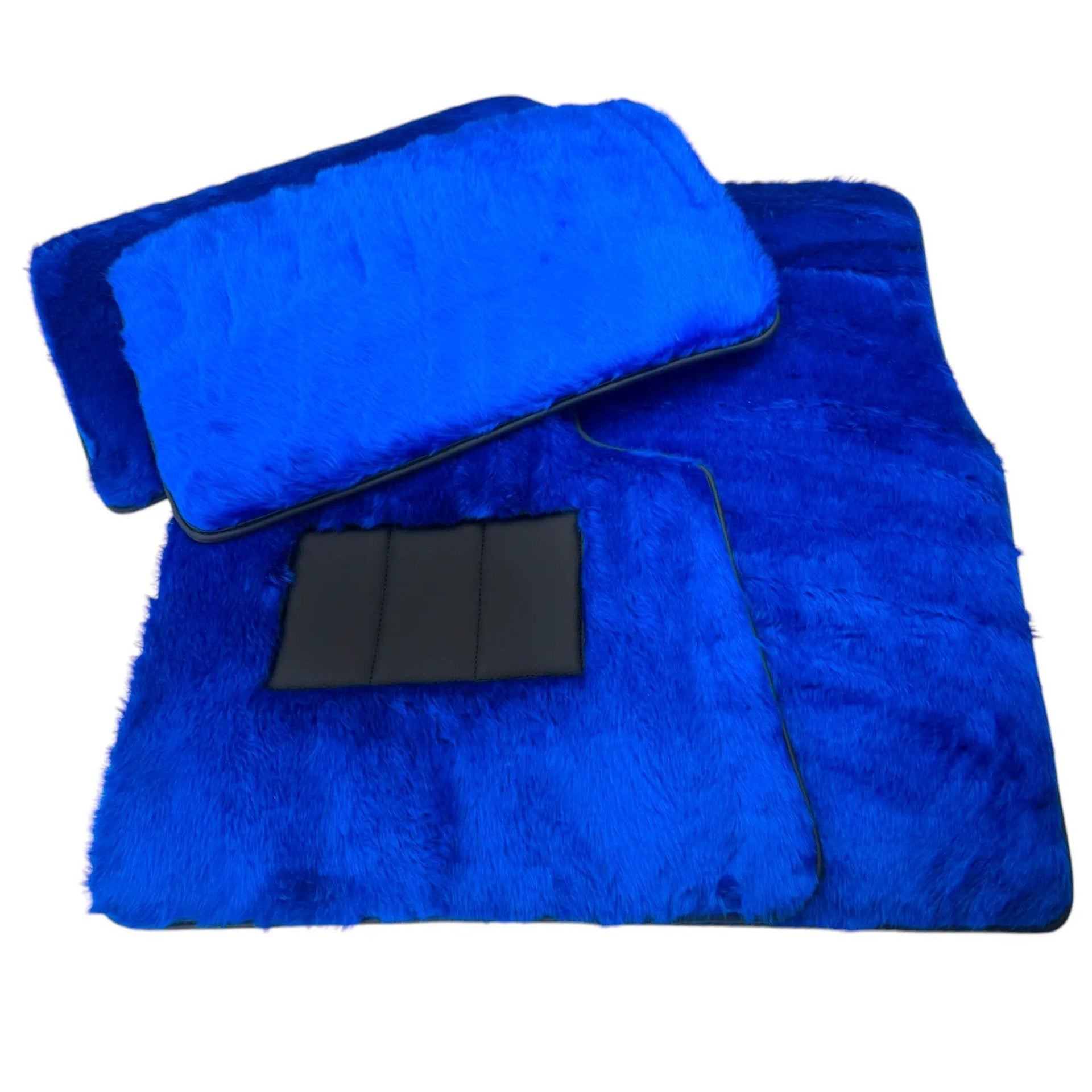 Blue Sheepskin Floor Mats for Rolls-Royce Cullinan (2018-2023) - AutoWin