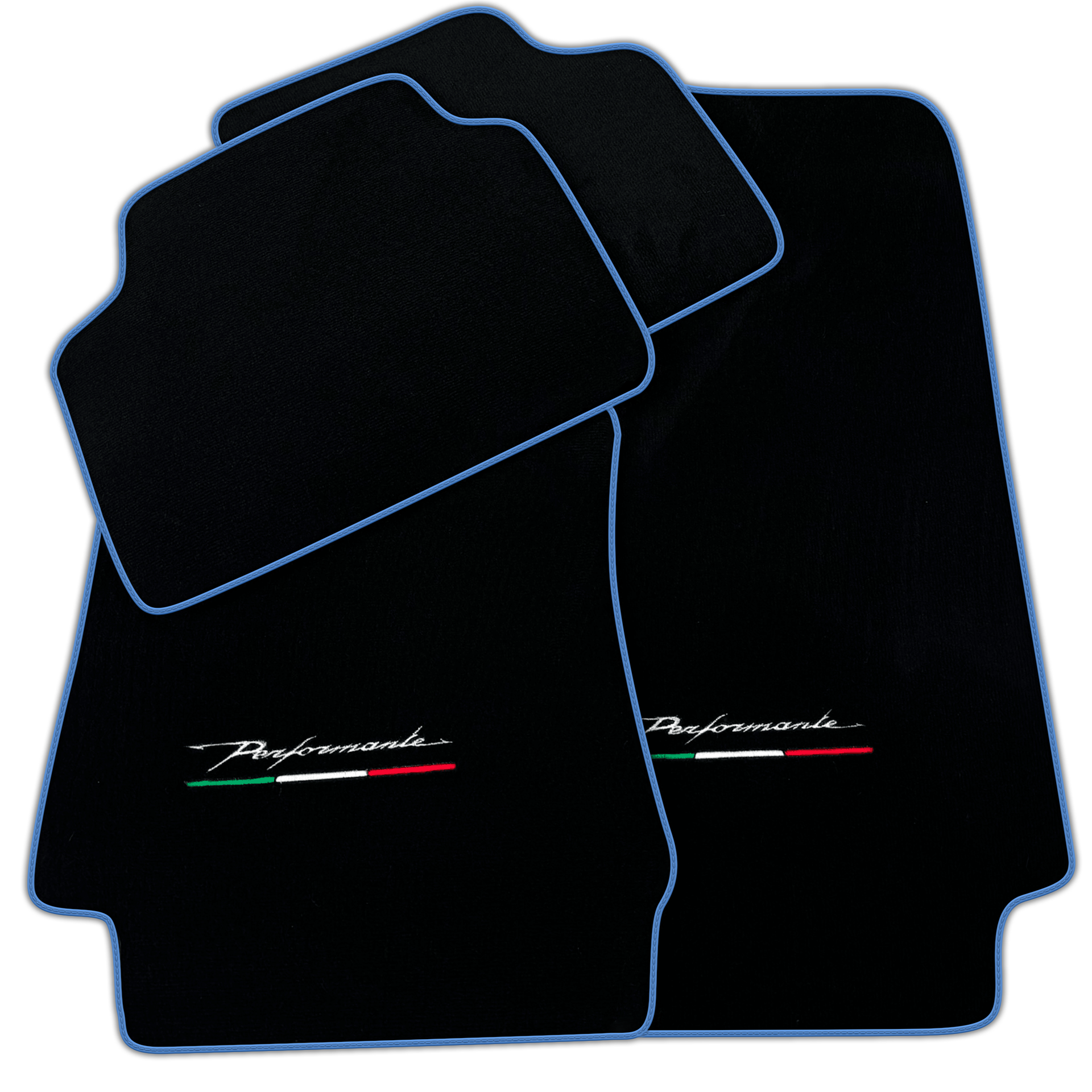 Black Floor Mats for Alfa Romeo Giulia (2016-2024) All Wheel Drive Performante
