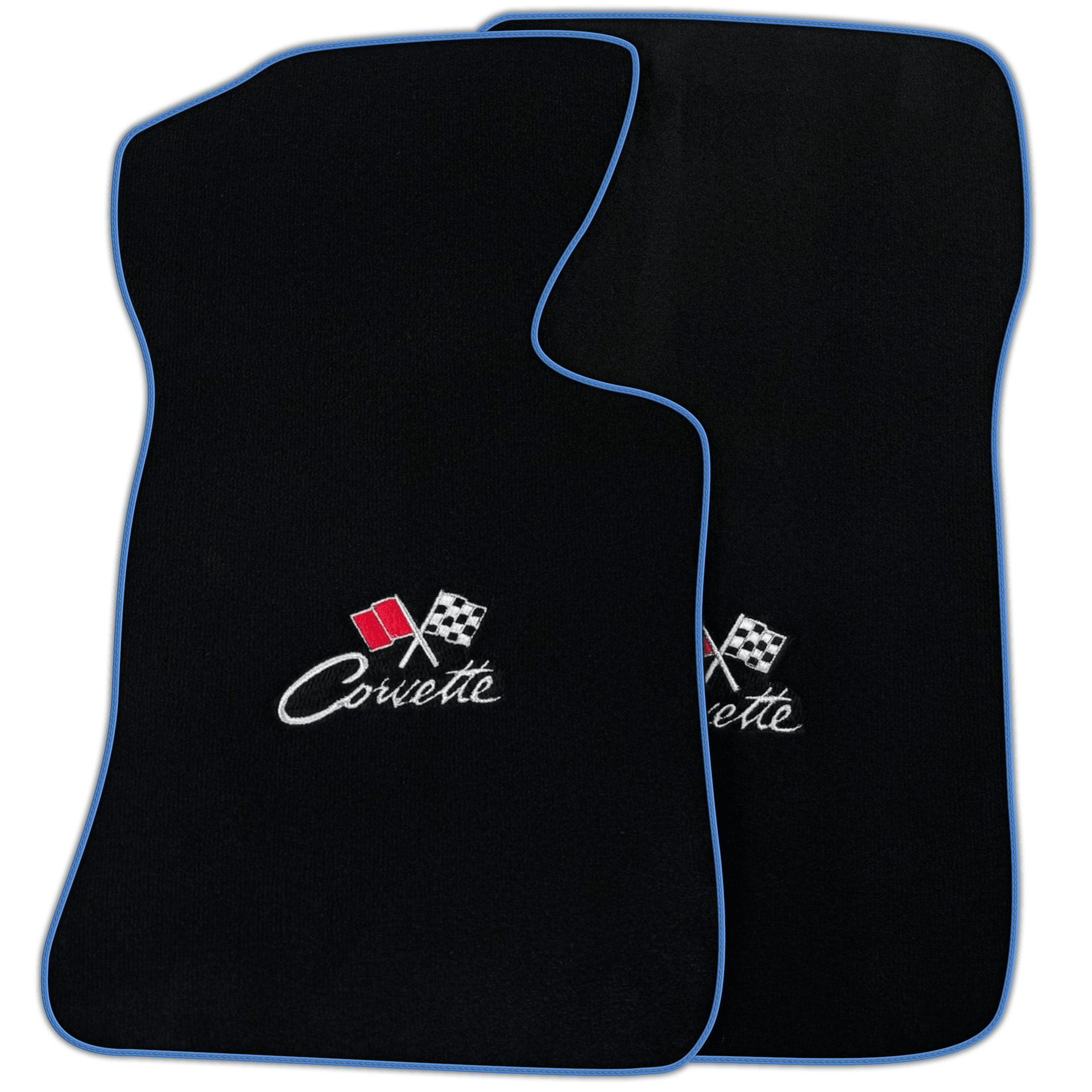 Black Floor Mats for Chevrolet Corvette C2 (1963-1967) | Various Trim Colors