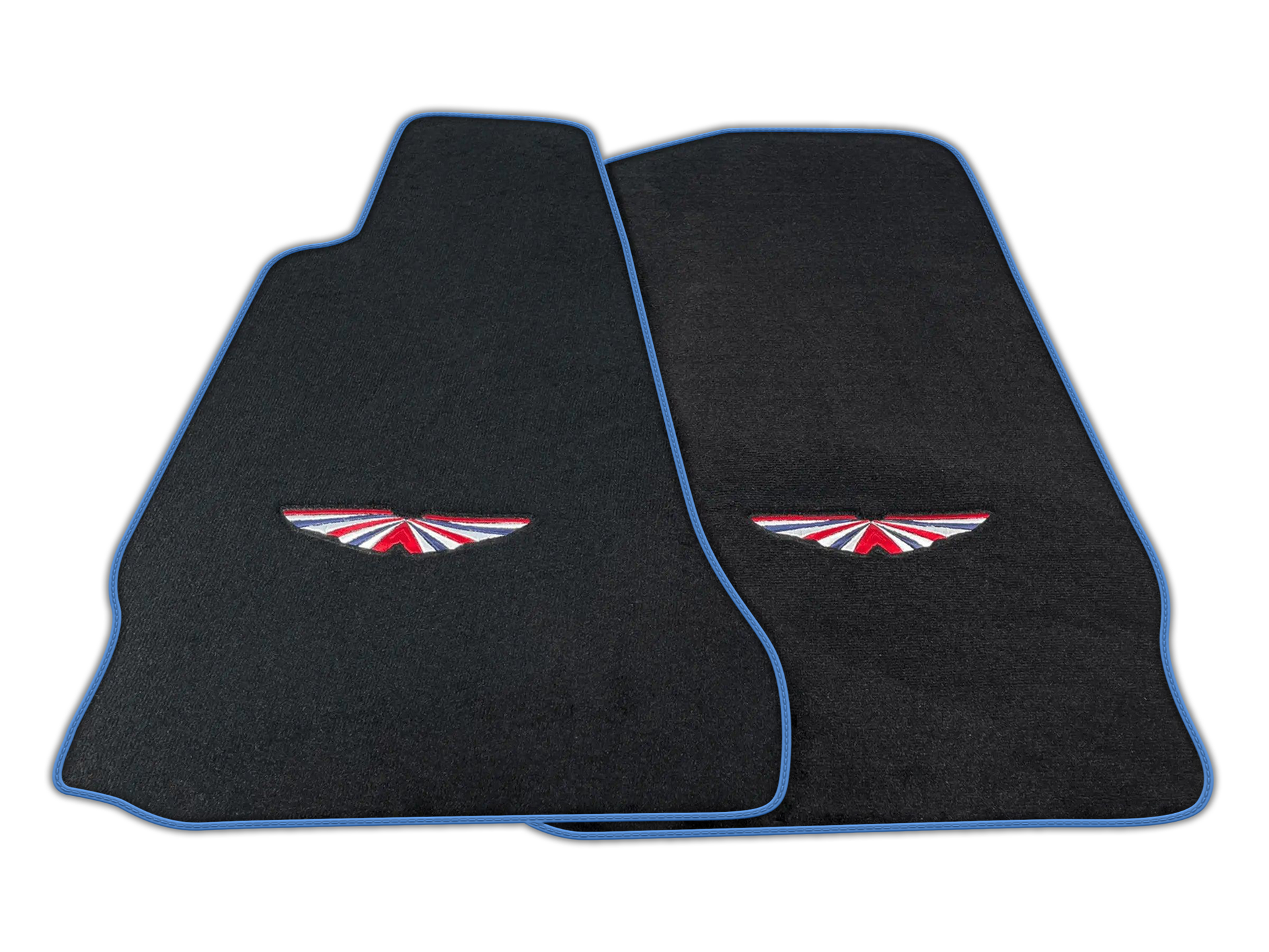 Black Floor Mats For Aston Martin V12 Vanquish (2012-2018) 2-door Coupe | ER56 Design