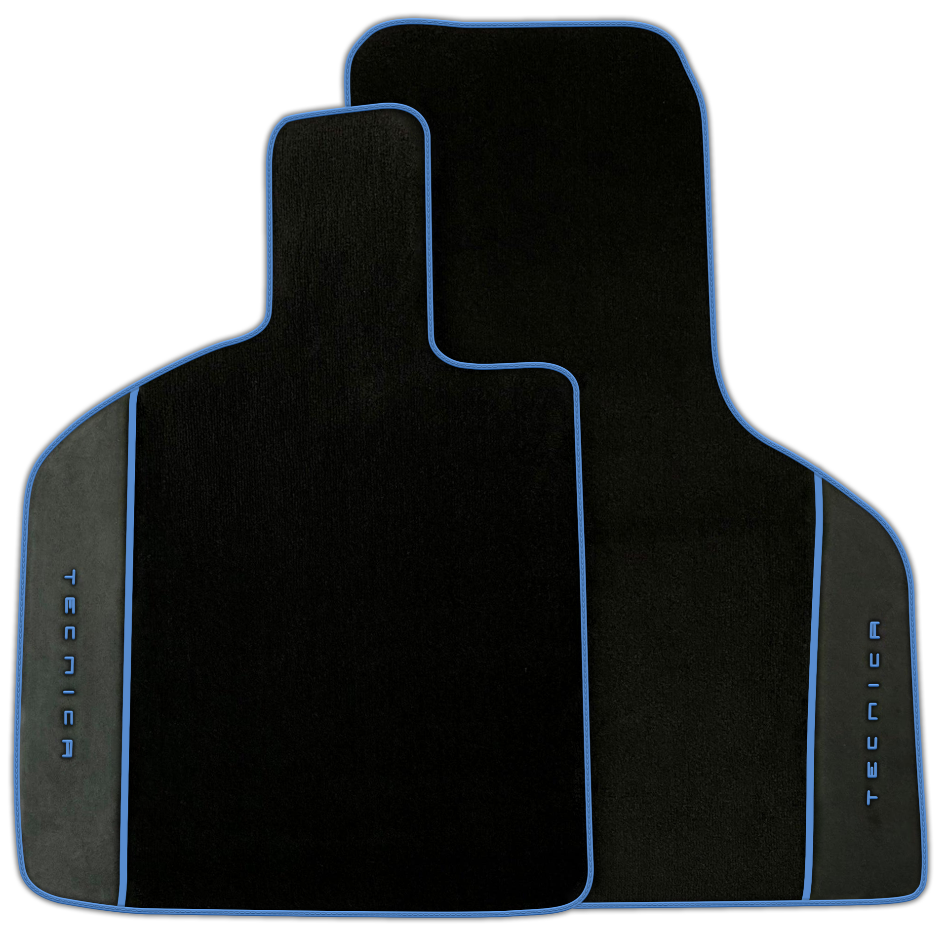 Black Floor Mats for Lamborghini Huracan Tecnica | Alcantara Leather Borders