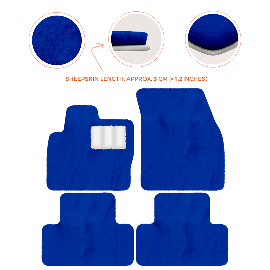 Premium Sheepskin Floor Mats for Range Rover Vehicles (2012-2022)
