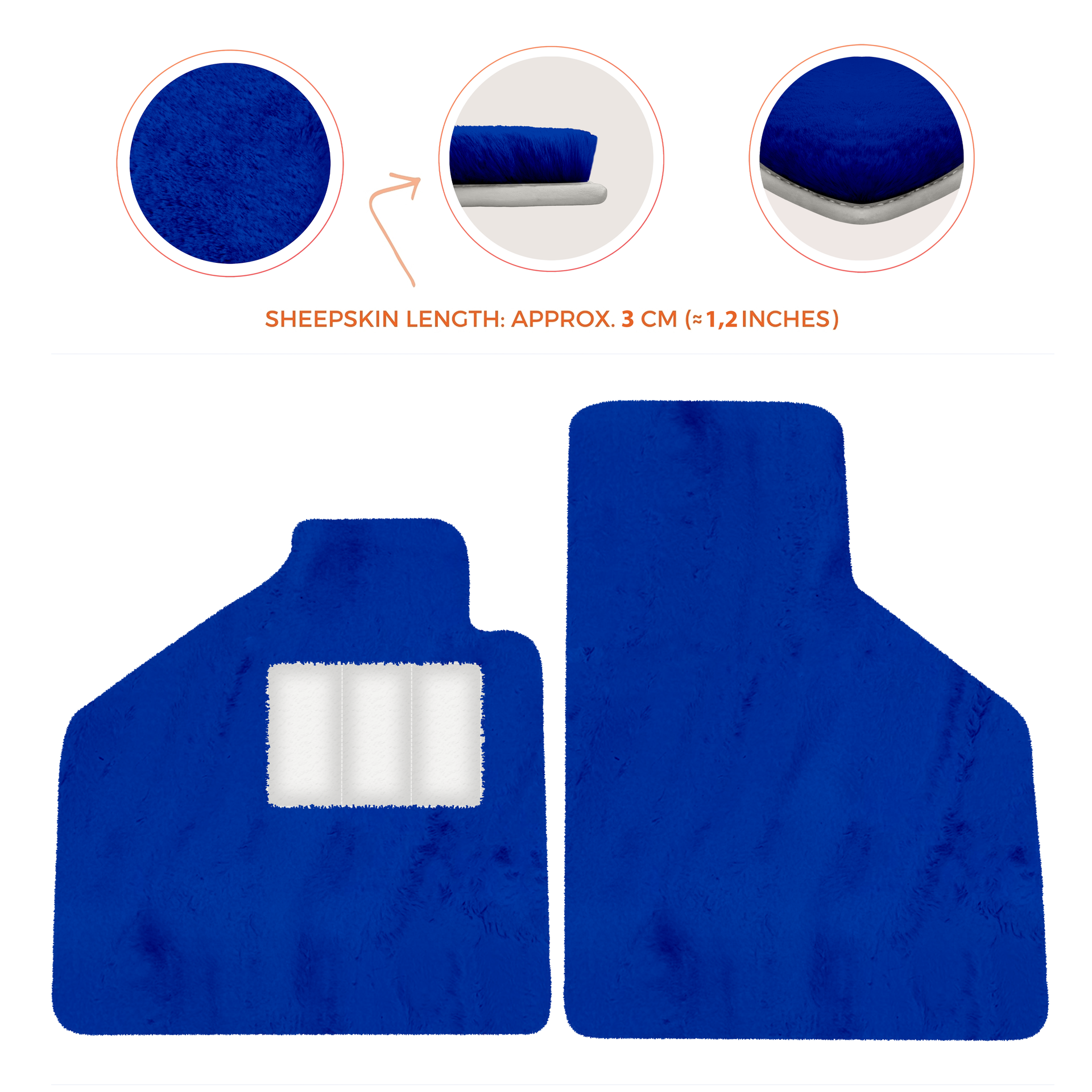 Premium Sheepskin Floor Mats for Lamborghini Aventador (2012-2022)