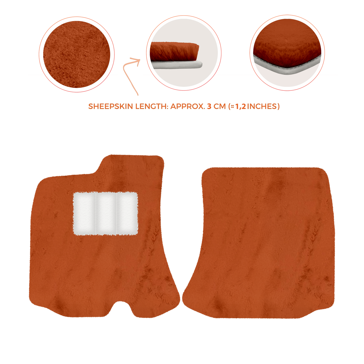 Premium Sheepskin Floor Mats for Bentley Arnage RL (1998-2009)