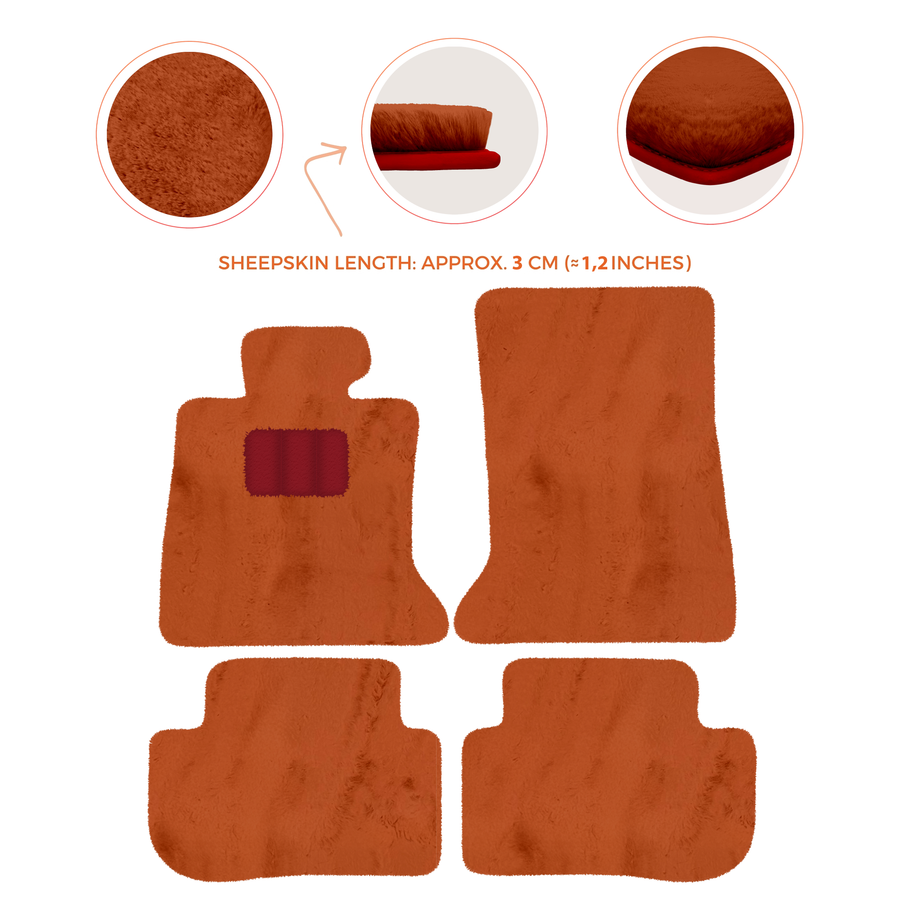 Premium Sheepskin Floor Mats for Rolls-Royce Ghost Series I RR2