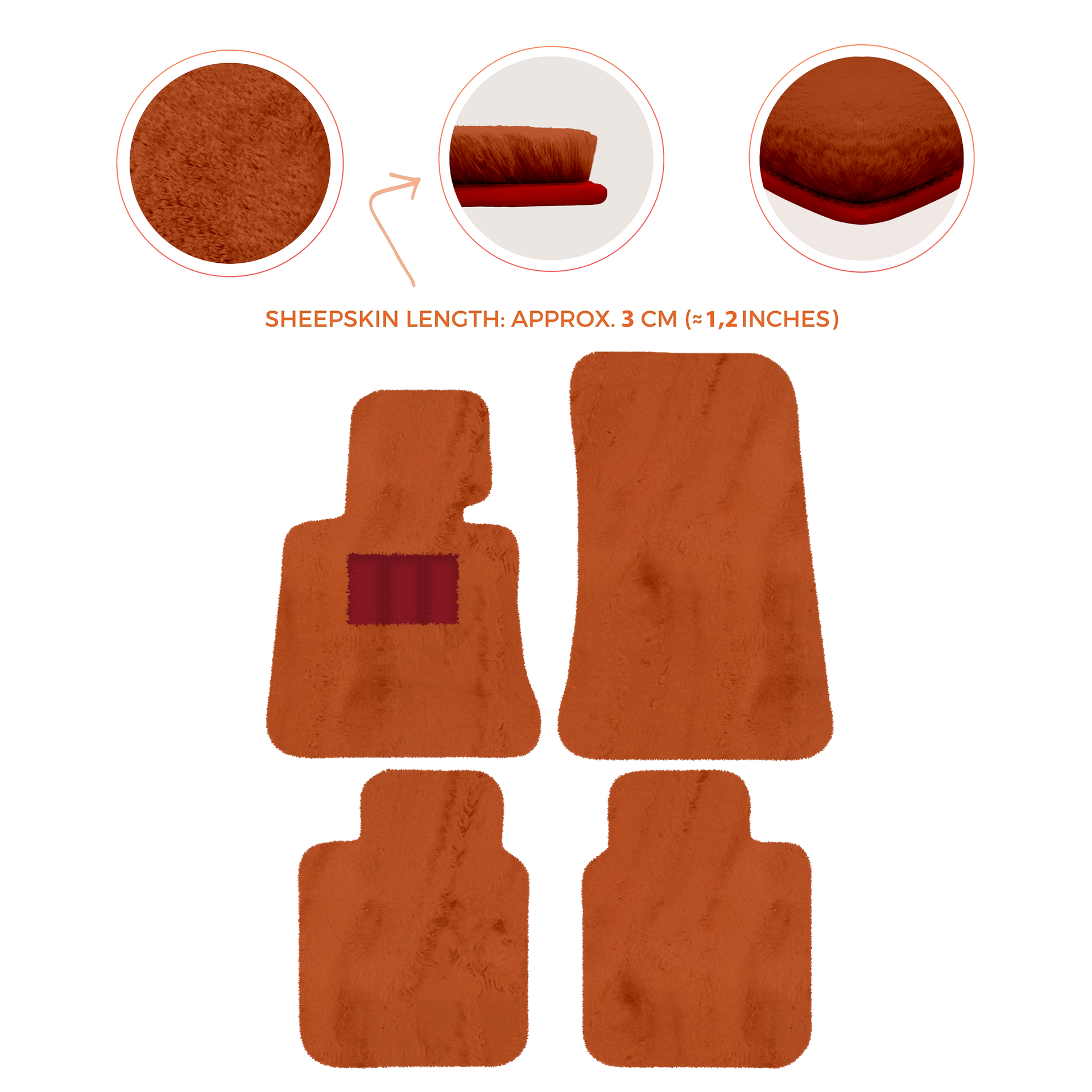 Luxury Sheepskin Floor Mats for Rolls-Royce Ghost Series I (2010-2014)