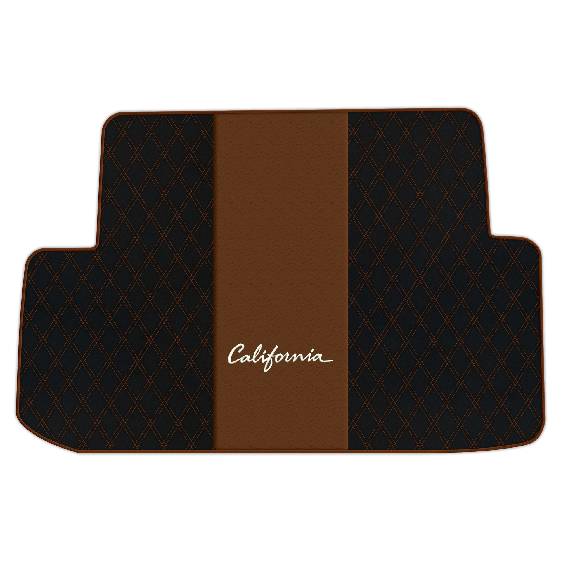 Orange Stitching Black Leather Floor Mats for Lamborghini Urus