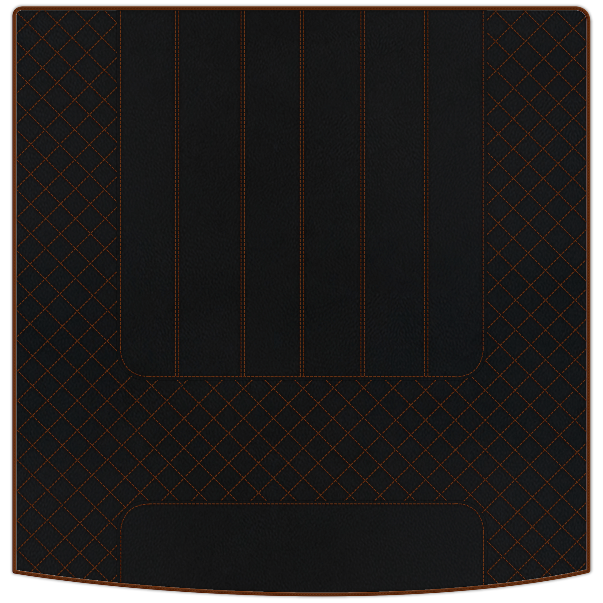 Customizable Leather Floor Mats with Double Diamond Pattern for Bentley Flying Spur (2019-2023) - AutoWin