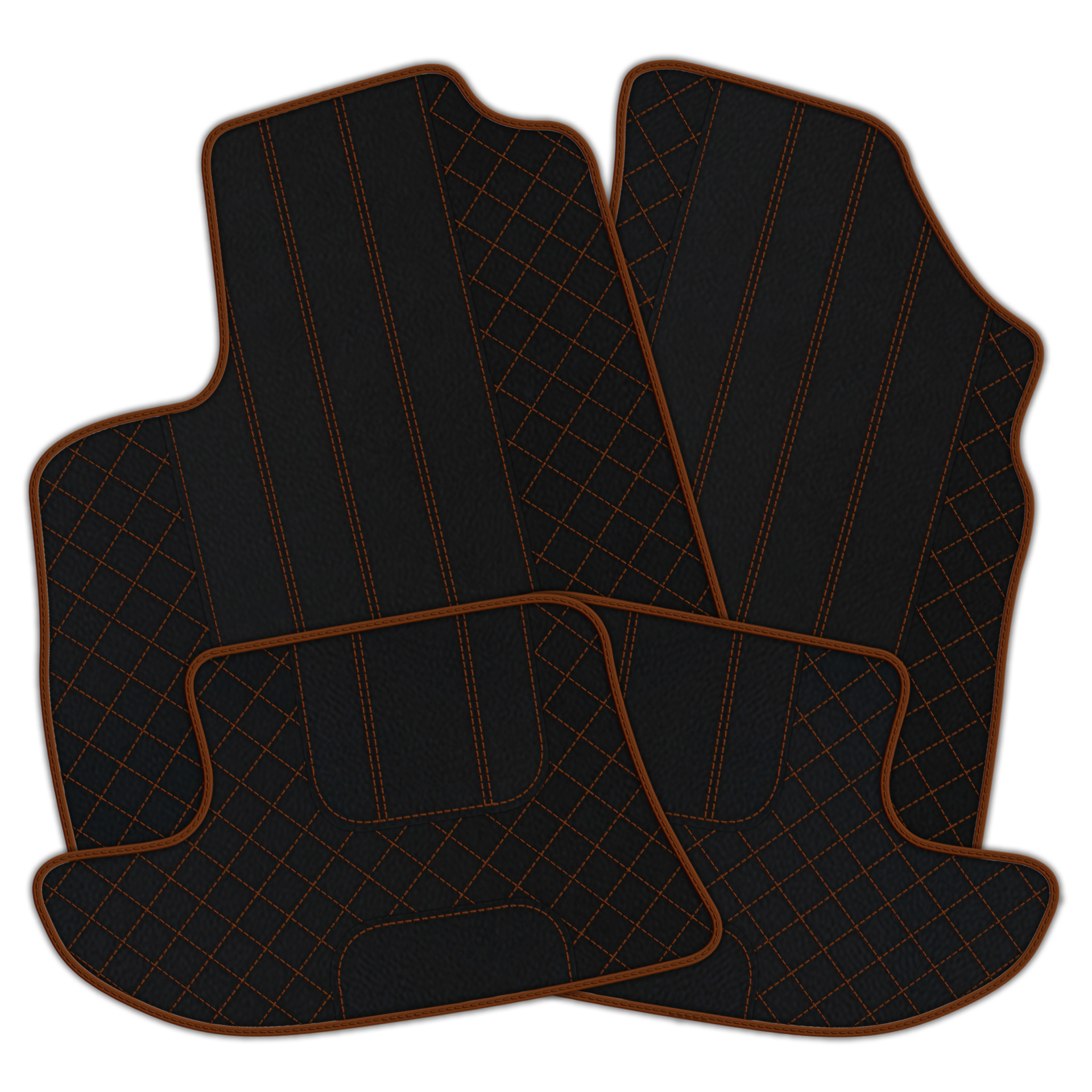 Black Leather Floor Mats for Bentley Continental GT (2011-2018)
