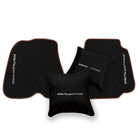 Premium Black Leather Floor Mats for Ferrari F12 (2012-2022)