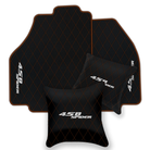 Black Leather Floor Mats for Ferrari 458 Spider (2012-2015) | Custom