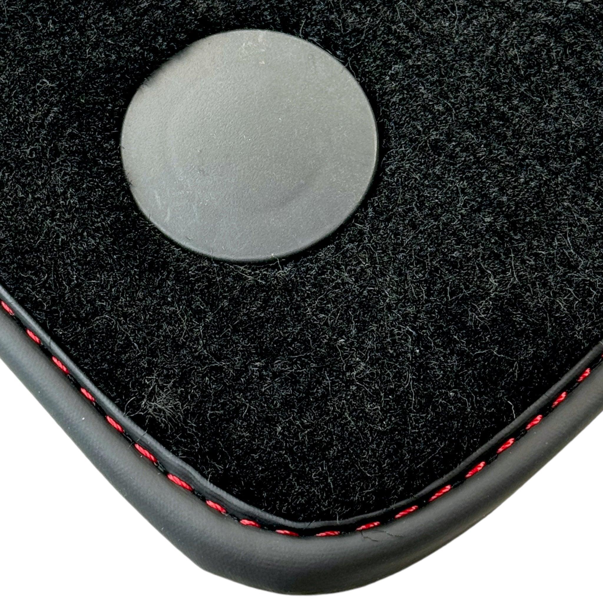 Black Floor Mats for Mercedes Benz C-Class W205 Sedan with Carbon Fiber | AutoWin Edition - AutoWin