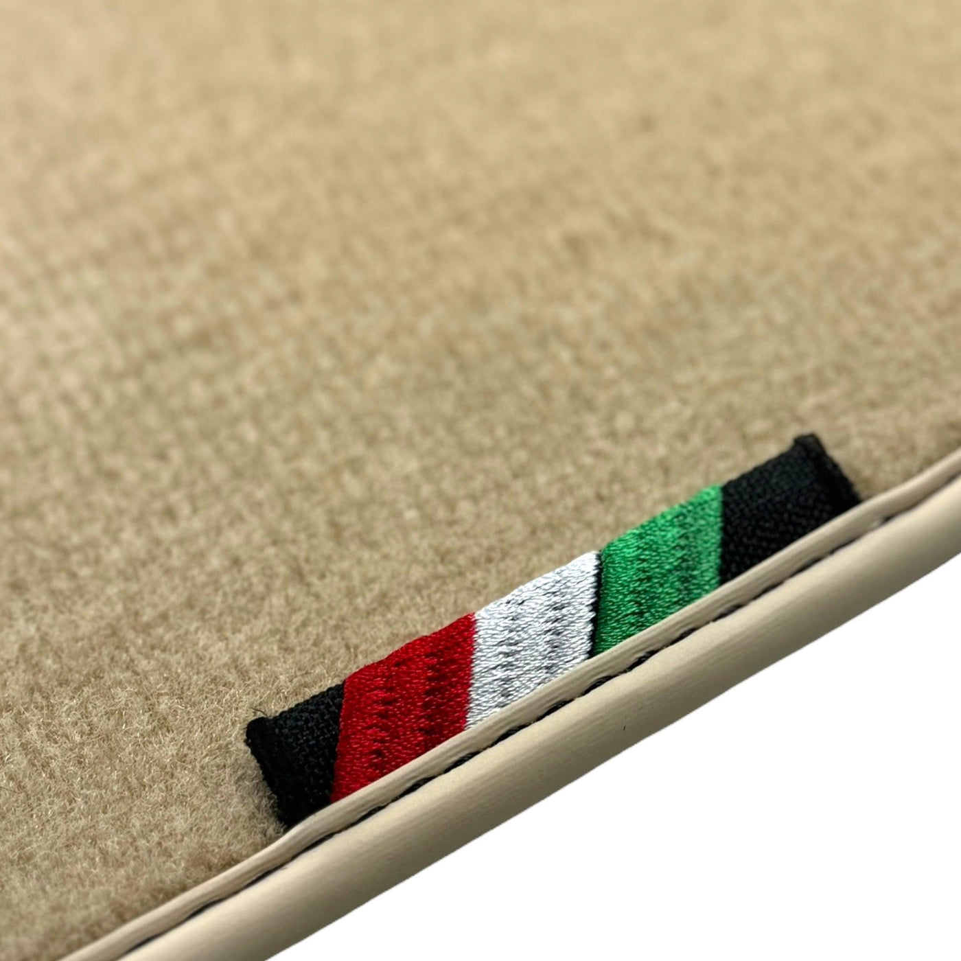 Beige Floor Mats for Ferrari 488 GTB (2016-2022) | Italian Edition - AutoWin