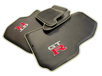 Carbon Leather Floor Mats For Nissan GT-R | Various Trim Colors