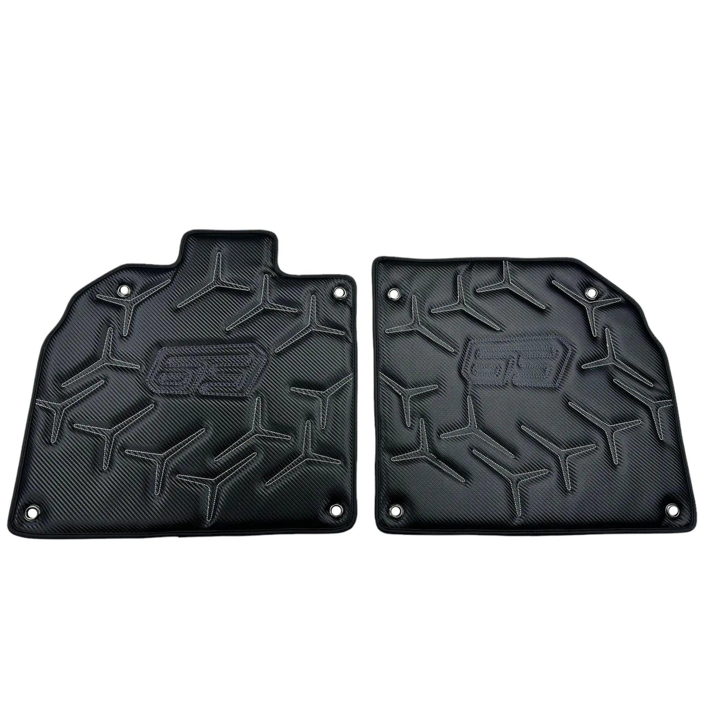 Carbon Leather Floor Mats for Lamborghini Aventador SVJ 63 Edition - AutoWin
