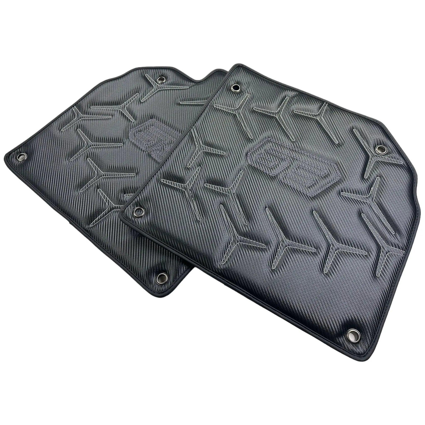 Carbon Leather Floor Mats for Lamborghini Aventador SVJ 63 Edition - AutoWin