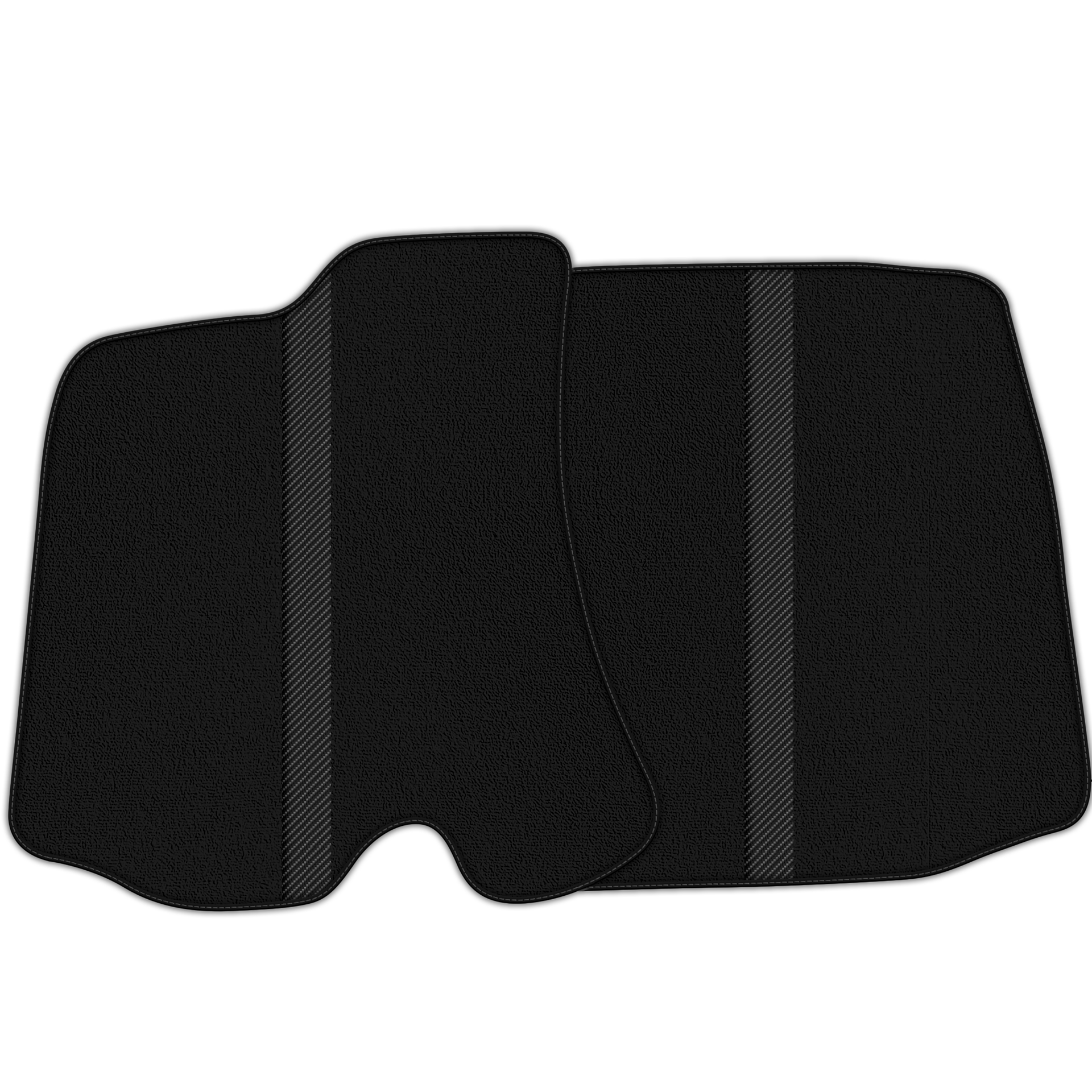 Black Floor Mats with Leather Line for Ferrari Portofino (2018-2023) - Various Colors