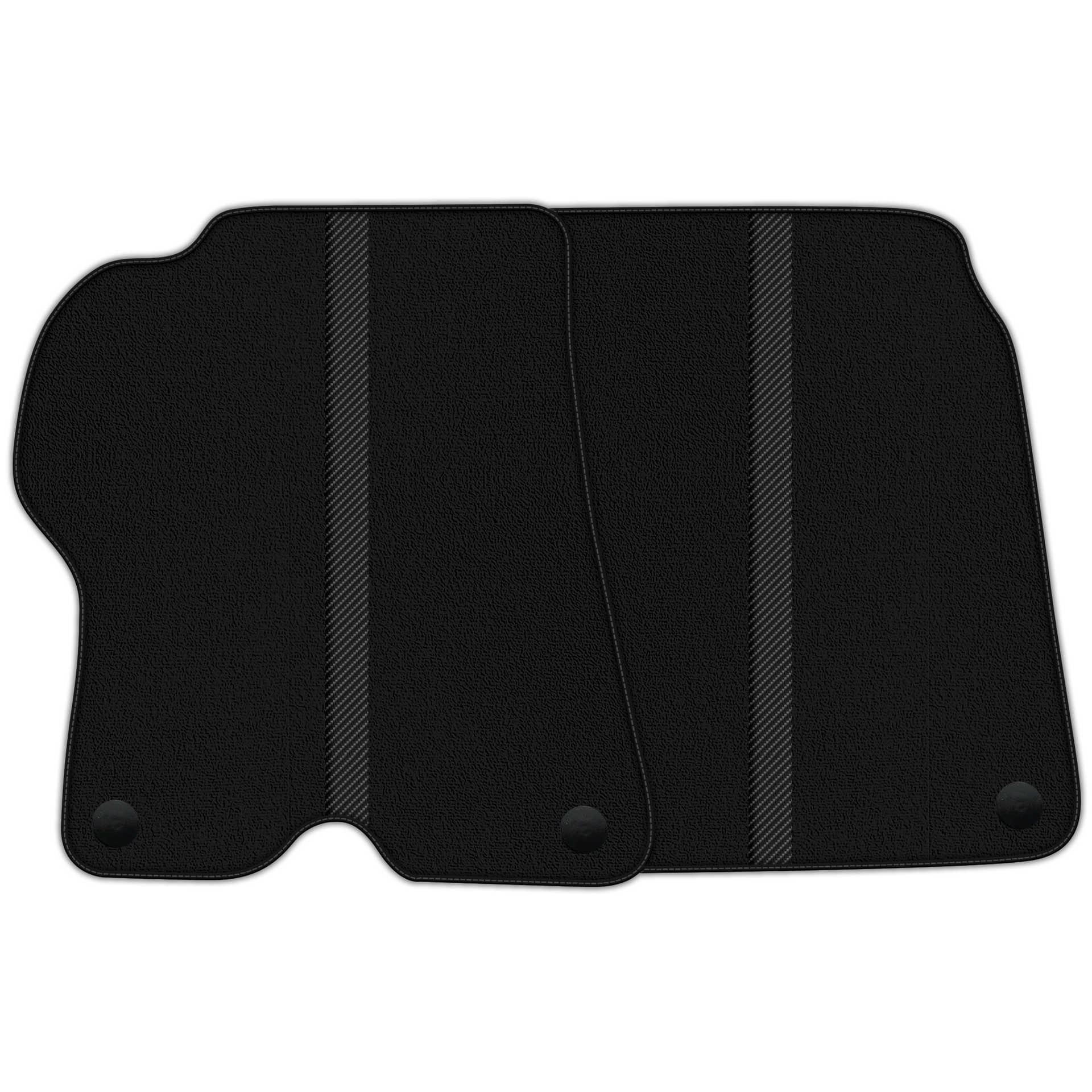 Custom Black Leather Line Floor Mats for Ferrari California 2008-2014