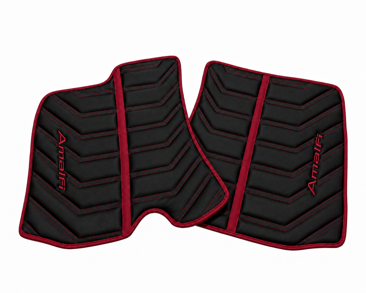 Customizable Floor Mats From Carpet With Leather for Ferrari Roma (2021-2027)
