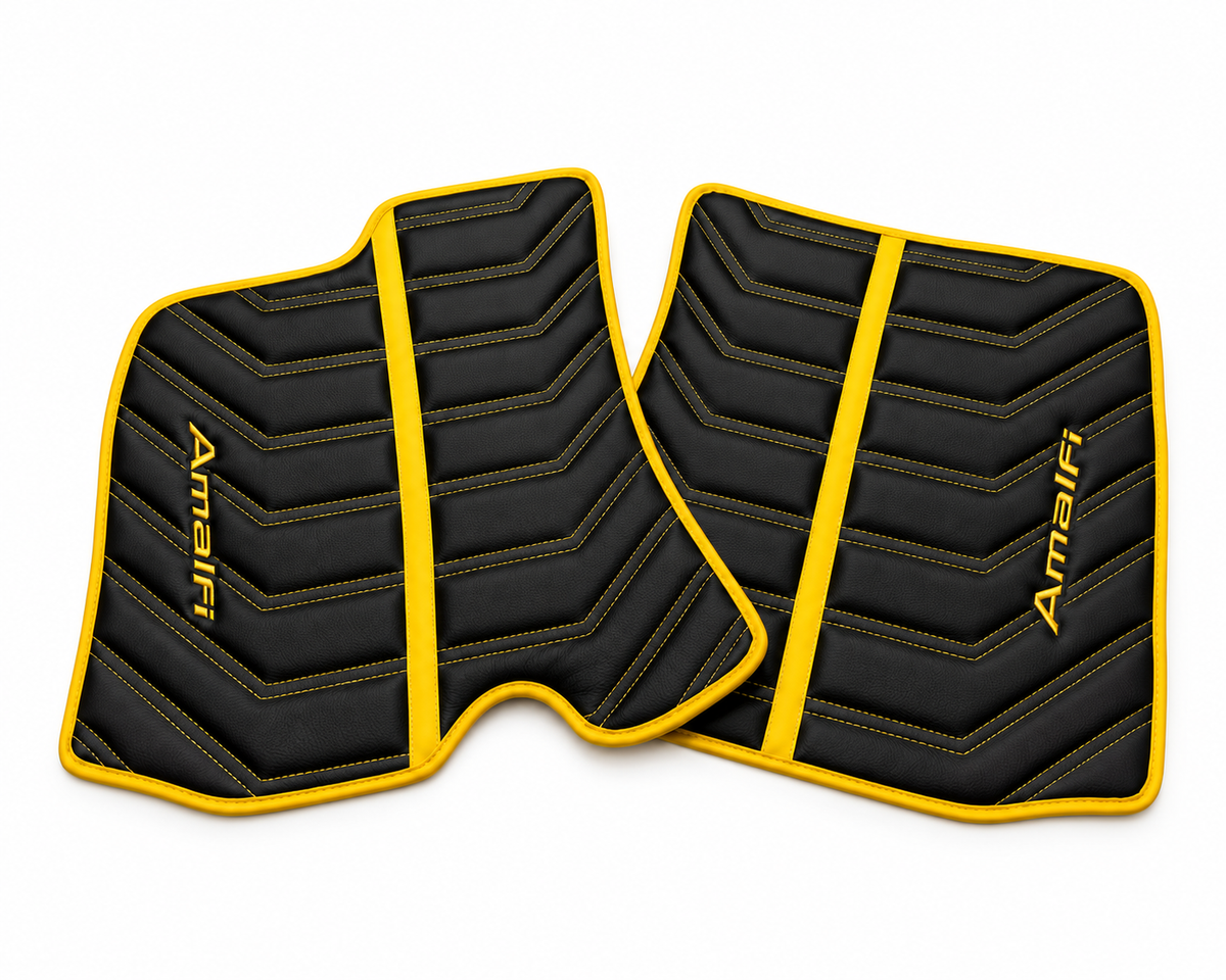 Customizable Floor Mats From Carpet With Leather for Ferrari Roma (2021-2027)