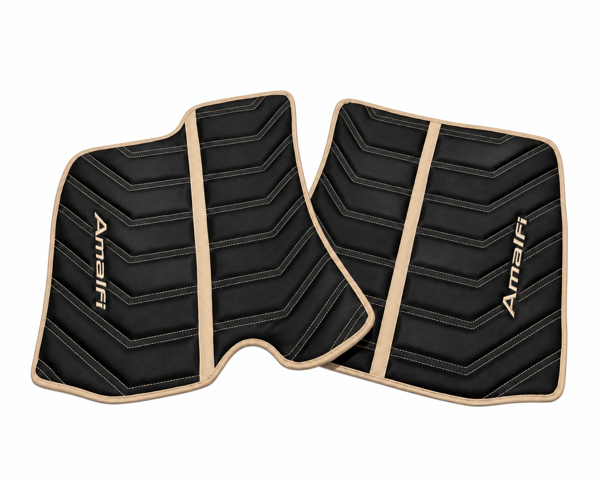 Customizable Floor Mats From Carpet With Leather for Ferrari Roma (2021-2027)