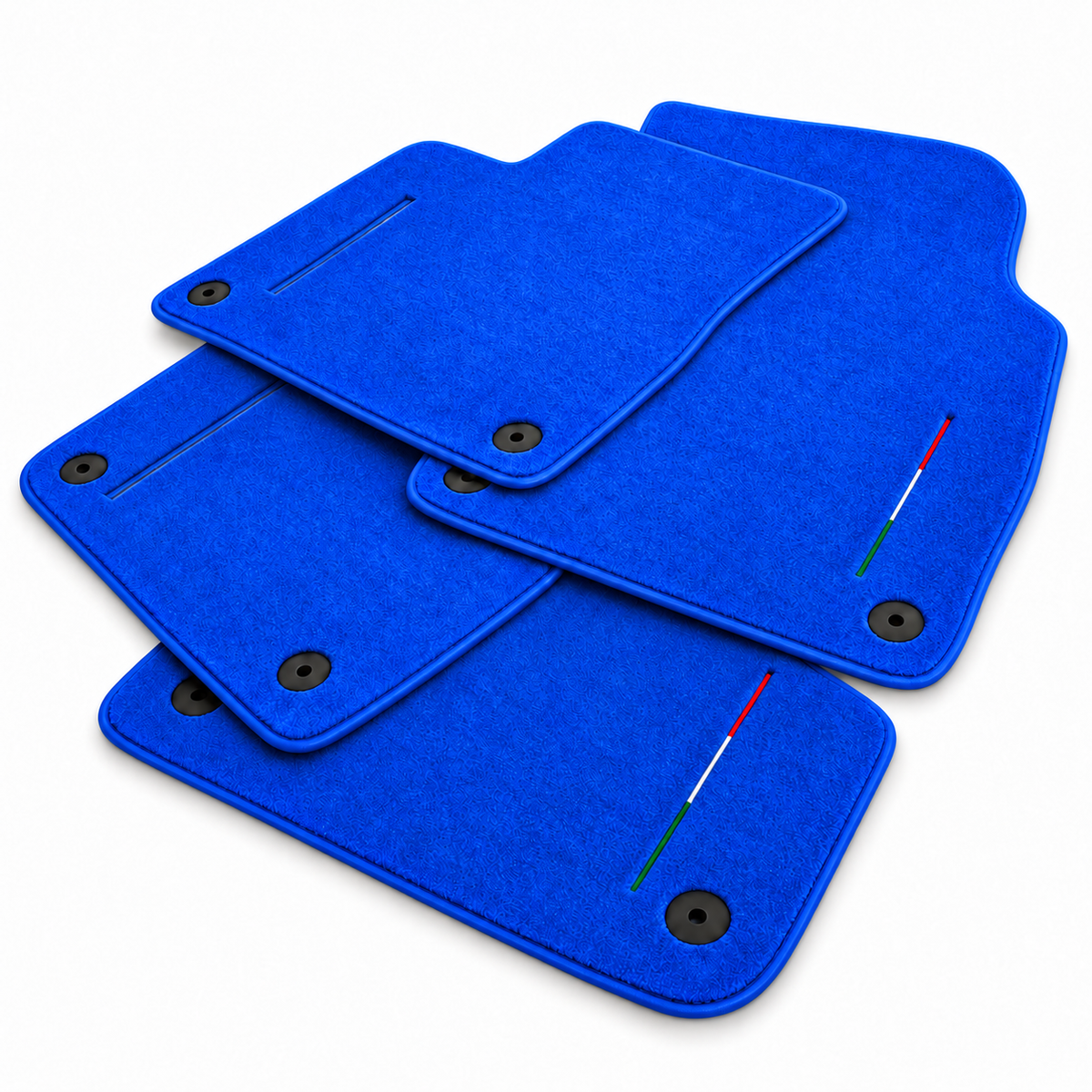 Black Floor Mats for Lamborghini Urus with Red Leather | ER56 Design